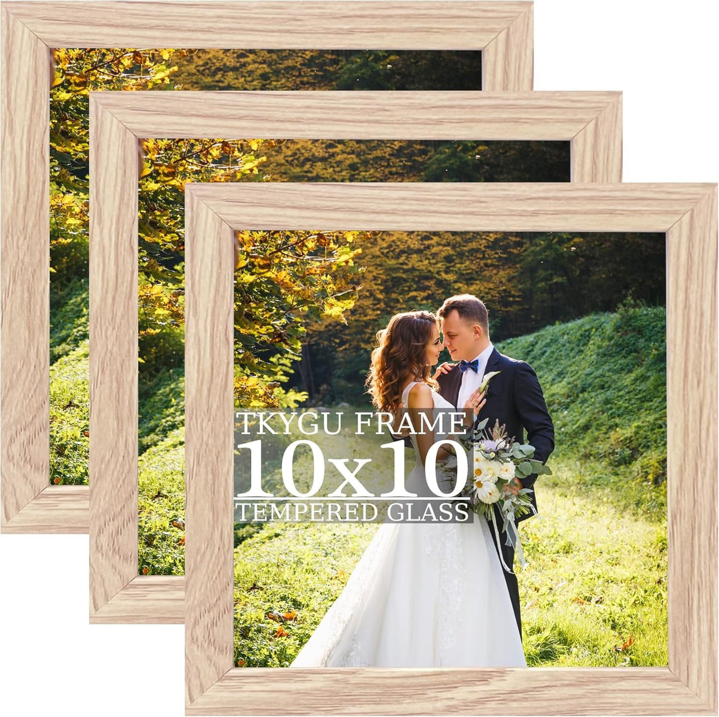 3-Pack 4x6 Black Wooden Photo Frames