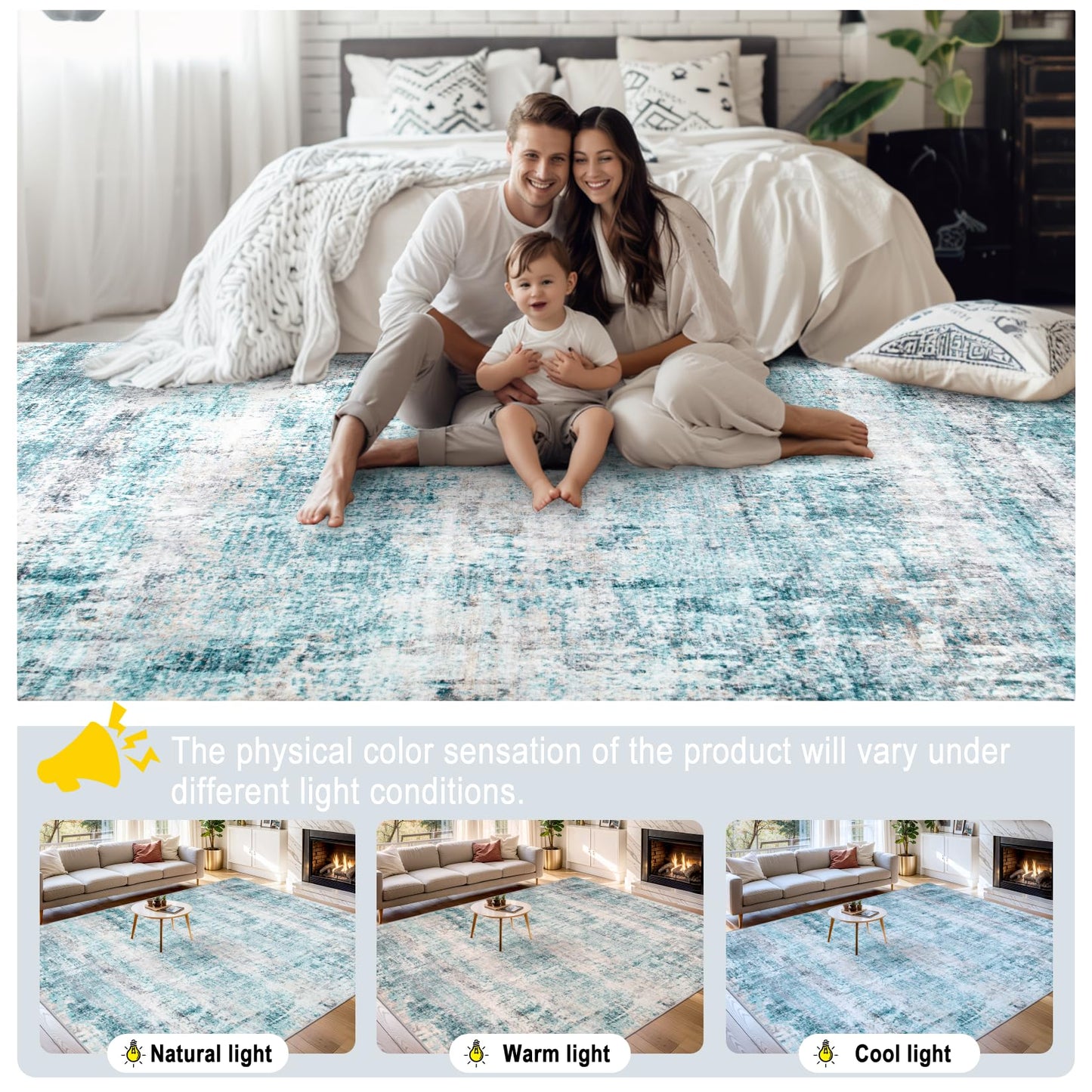 8x10 Ft Grey Abstract Area Rug