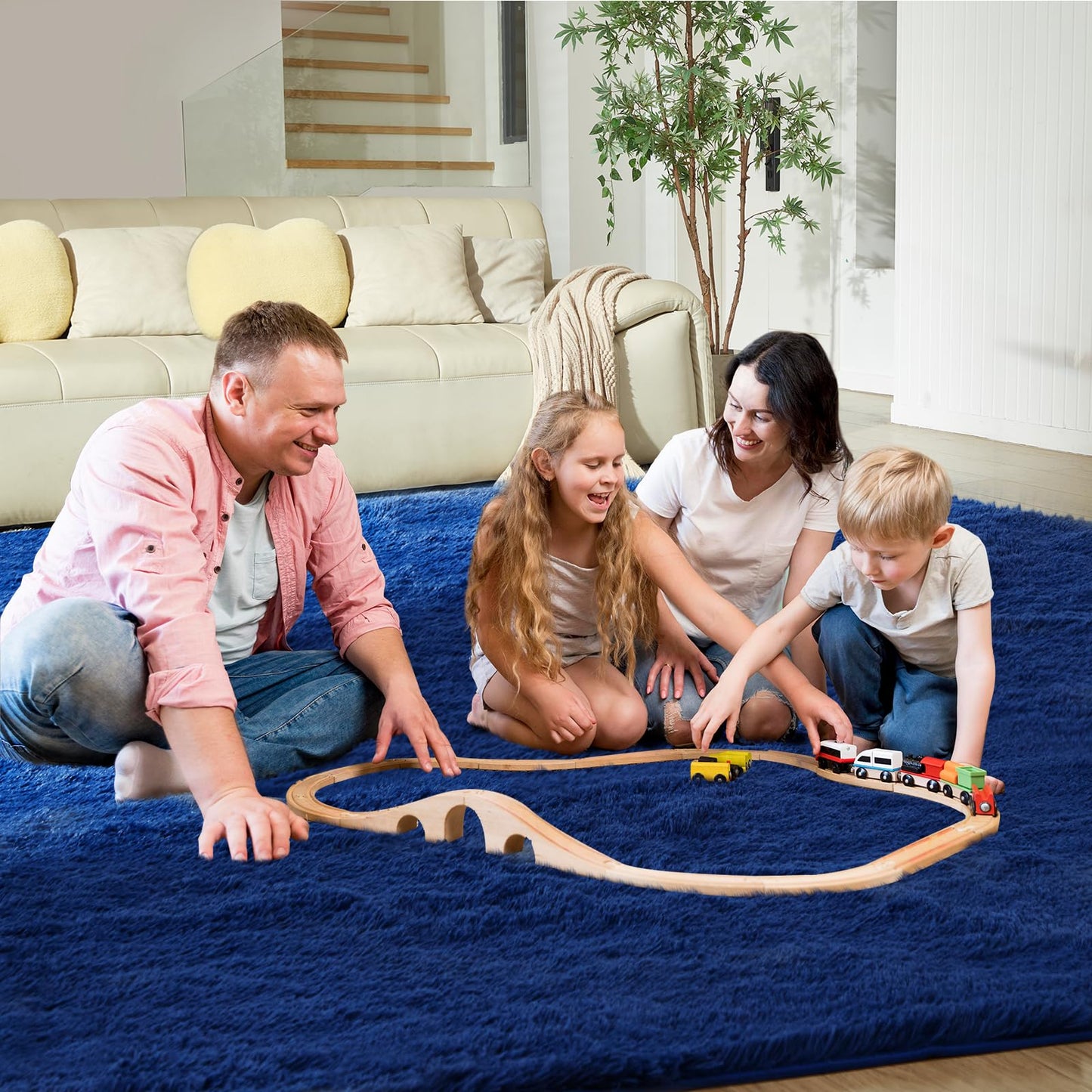 5x8 Grey Ultra-Soft Shag Rug