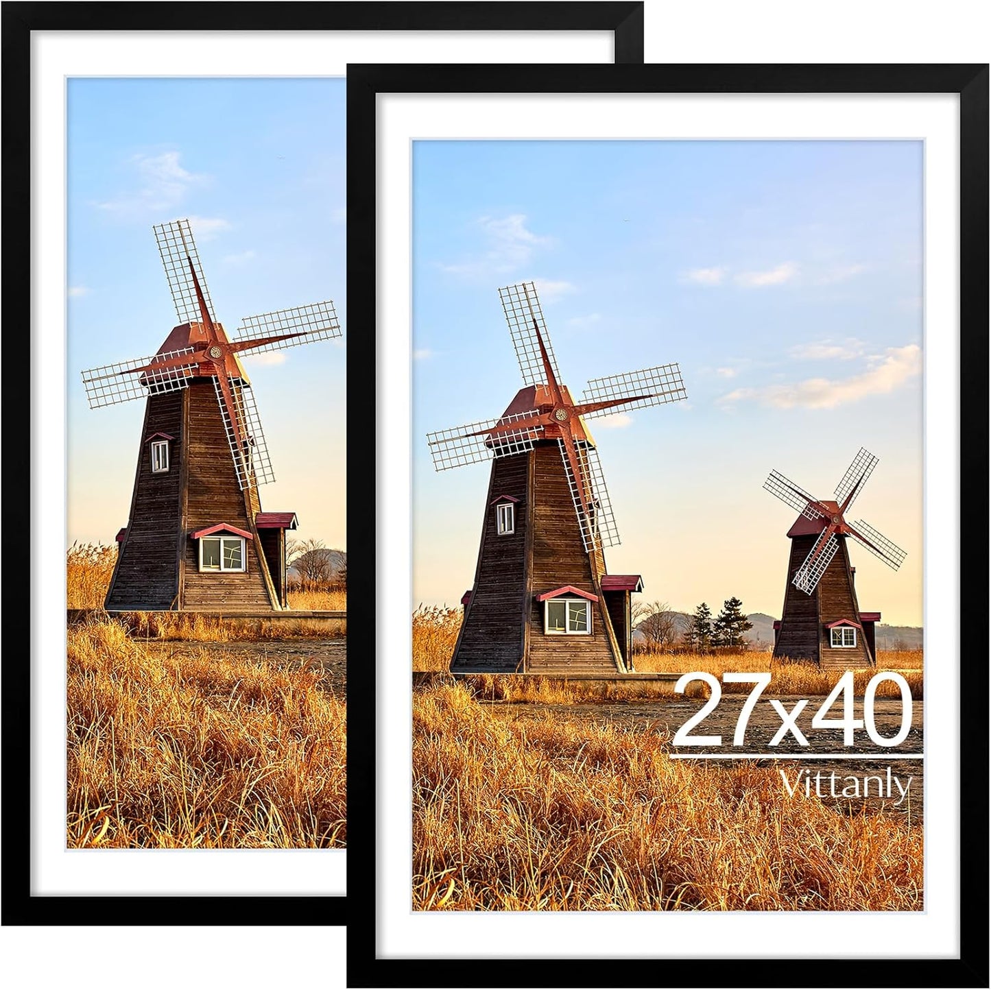 Vittanly 2-Pack Black 11x14 Frames