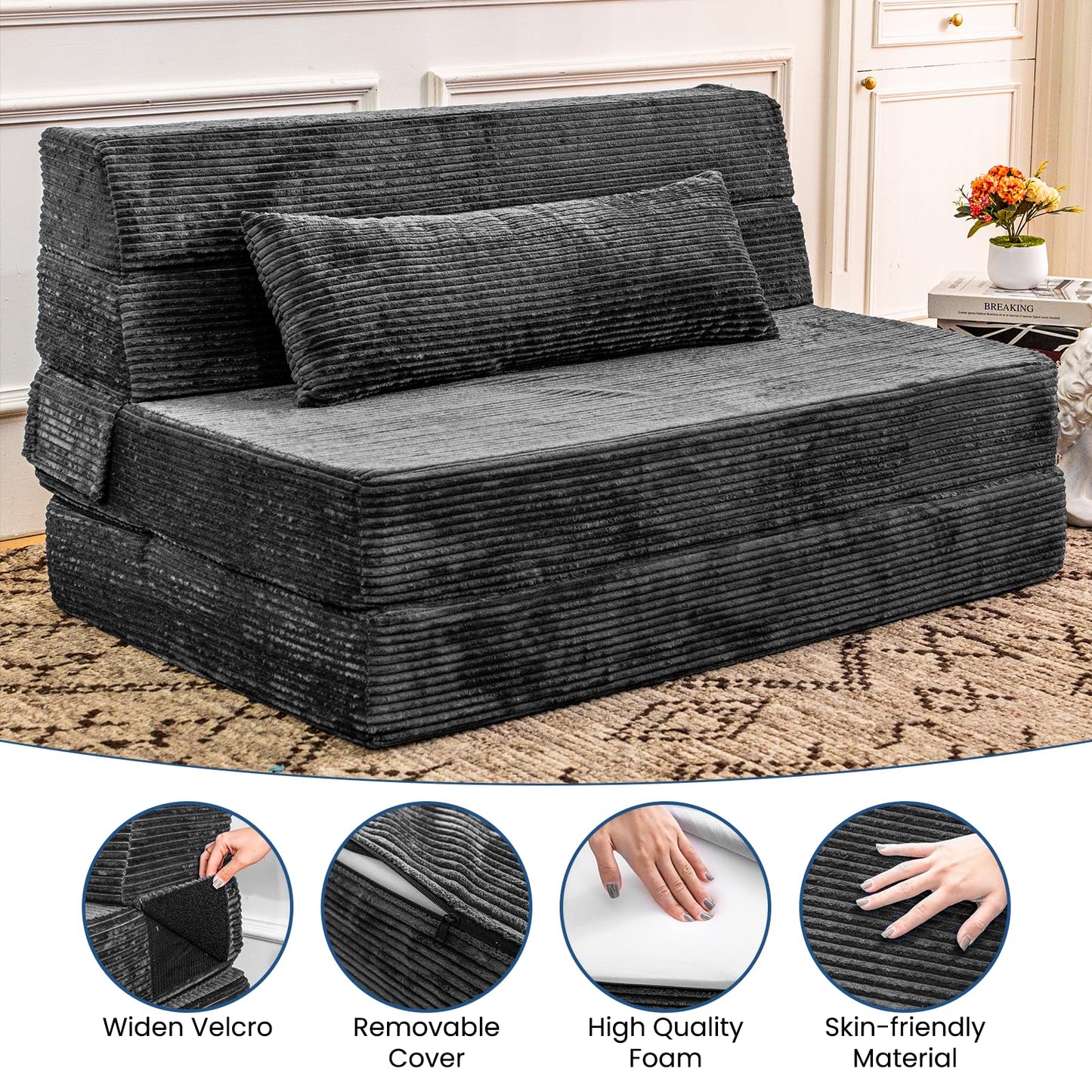 Folding Memory Foam Sofa Bed