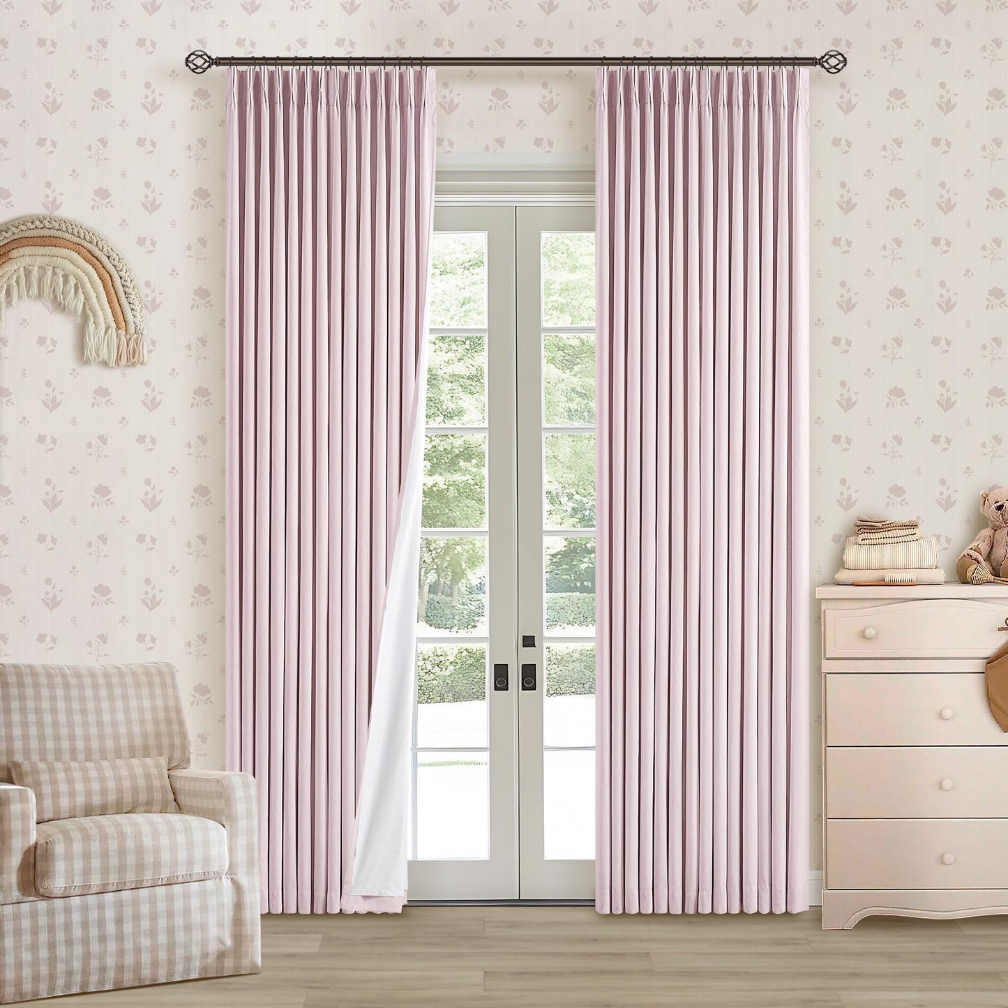 Linen Blackout Curtains 84" 2-Pack