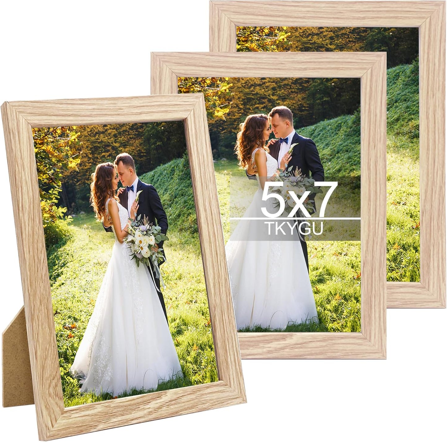 3-Pack 4x6 Black Wooden Photo Frames