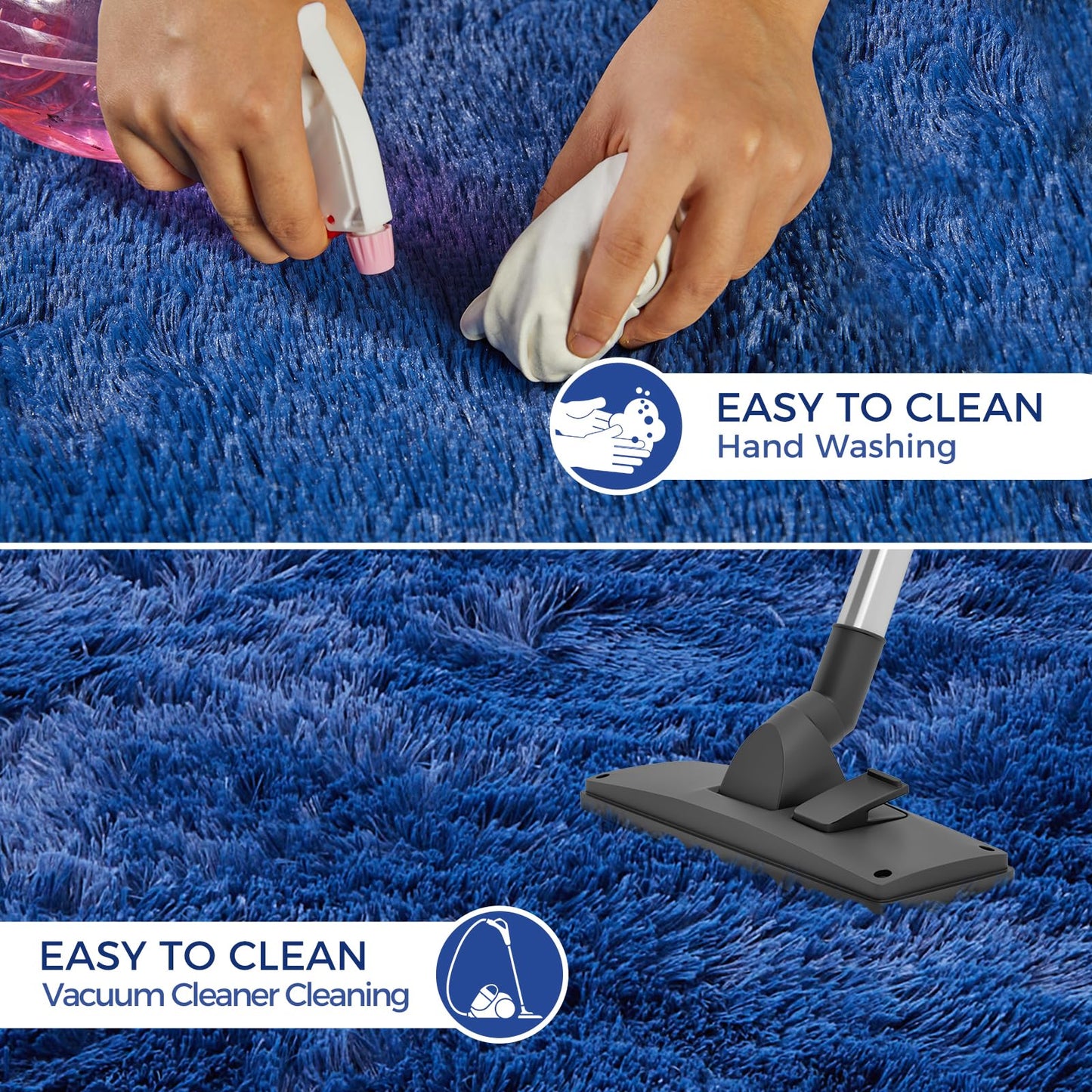 5x8 Grey Ultra-Soft Shag Rug