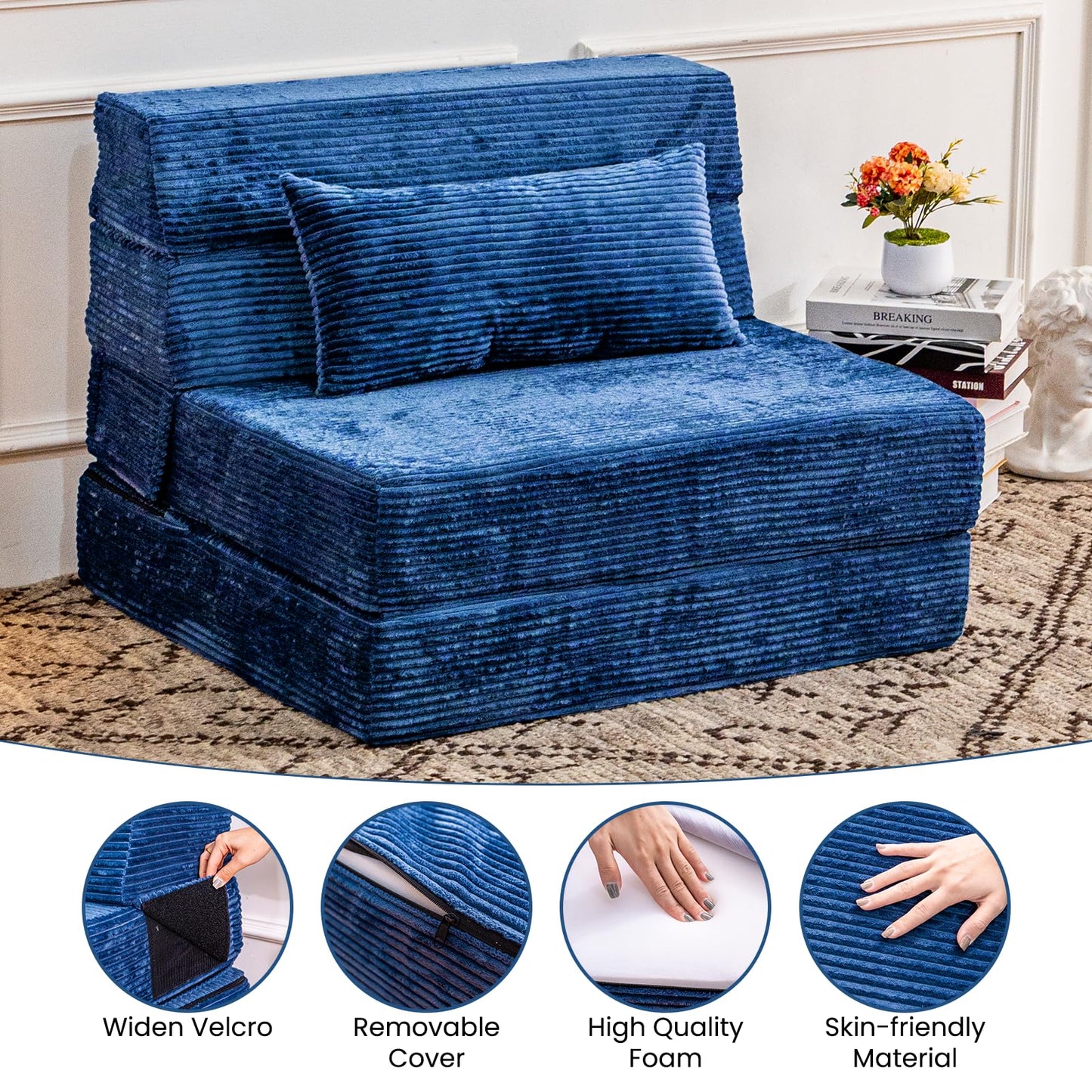 Folding Memory Foam Sofa Bed