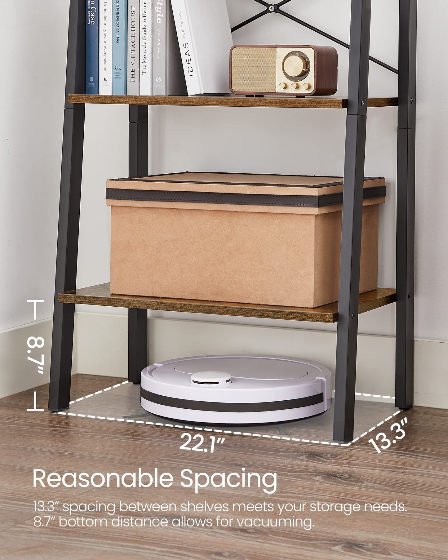 VASAGLE 5-Tier Ladder Bookshelf