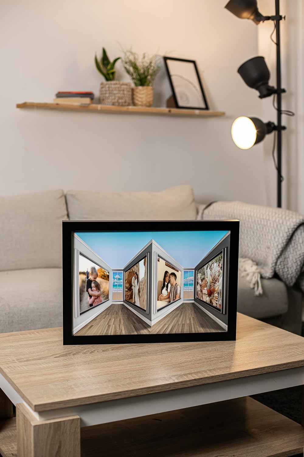 3D 12x18 Black Illusion Frame