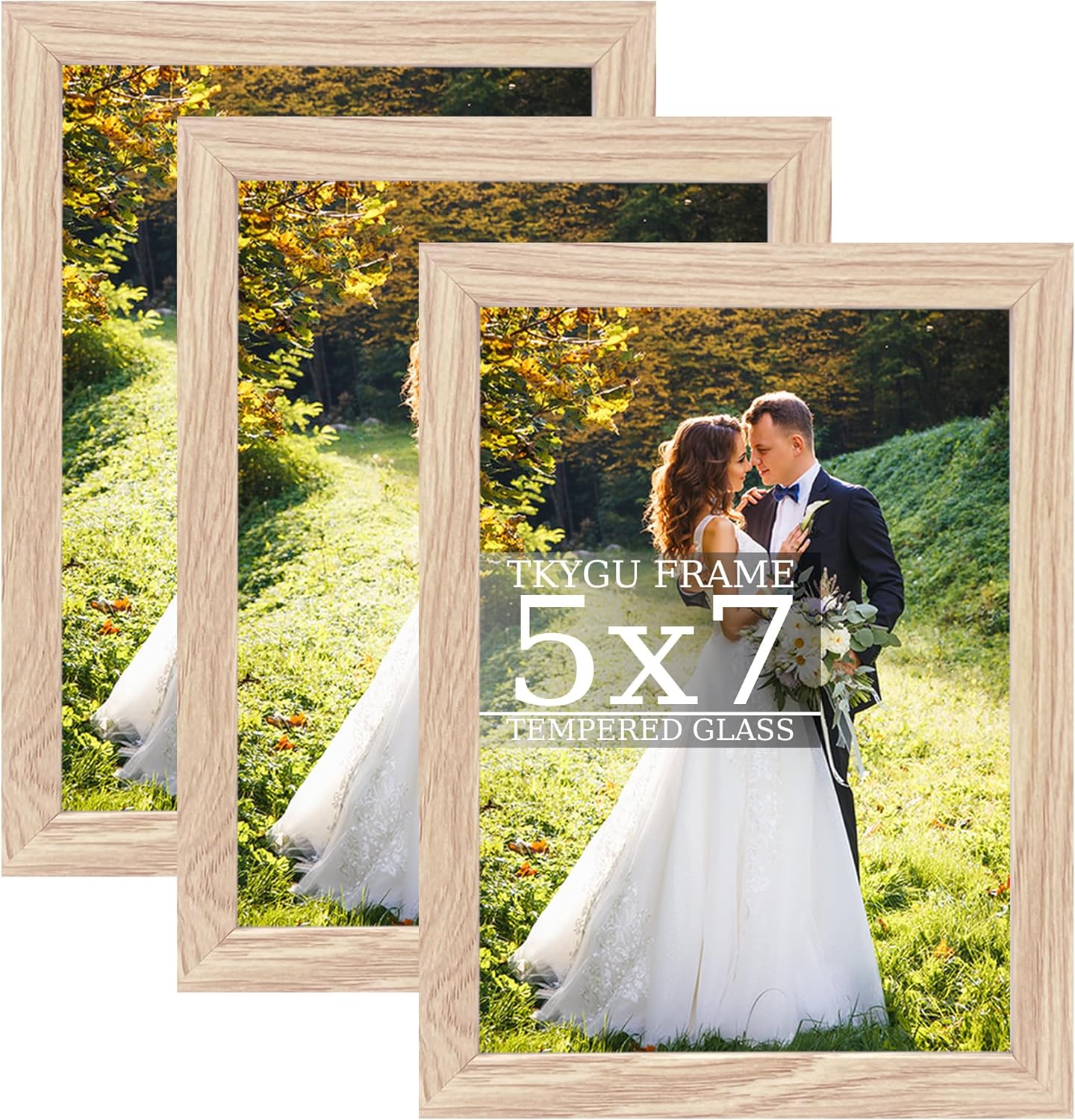 3-Pack 4x6 Black Wooden Photo Frames