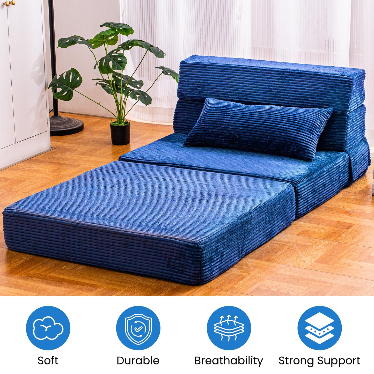 Folding Memory Foam Sofa Bed