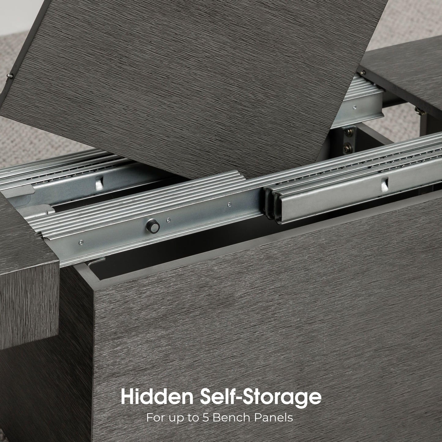 White Extendable Dining Table & Bench