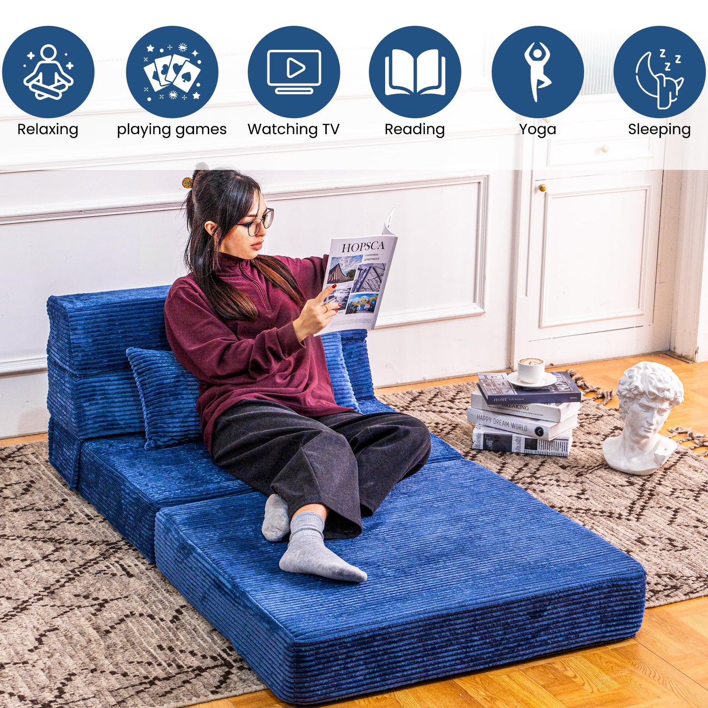 Folding Memory Foam Sofa Bed