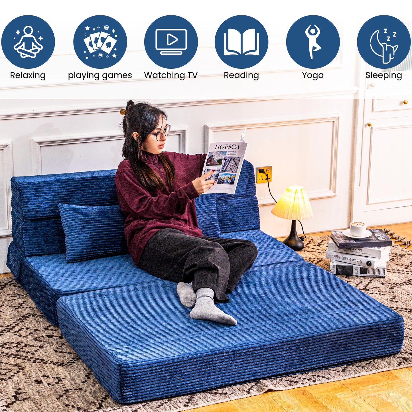 Folding Memory Foam Sofa Bed