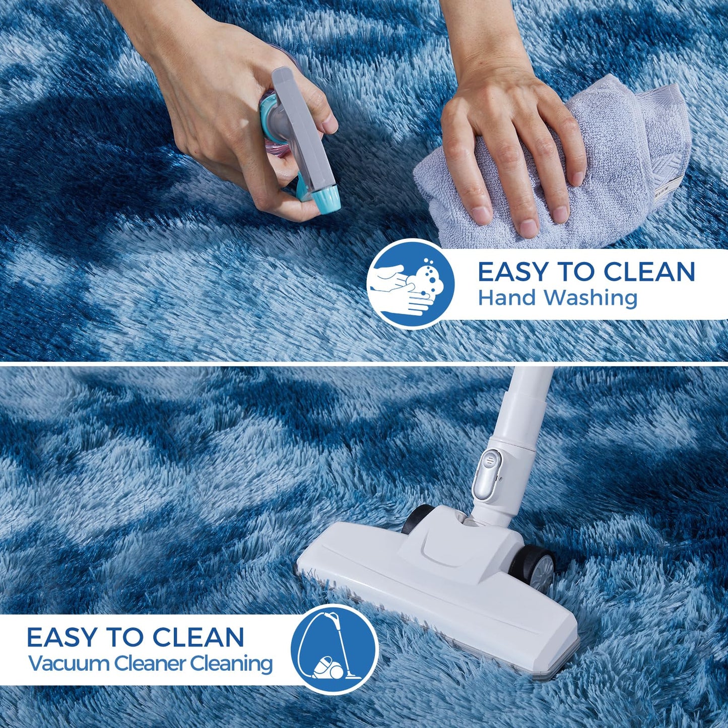 5x8 Grey Ultra-Soft Shag Rug