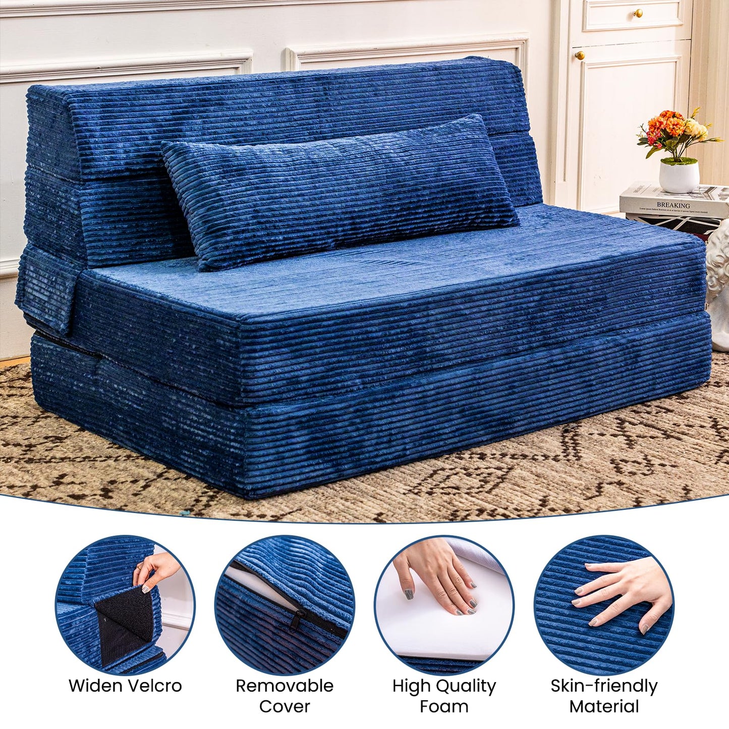 Folding Memory Foam Sofa Bed