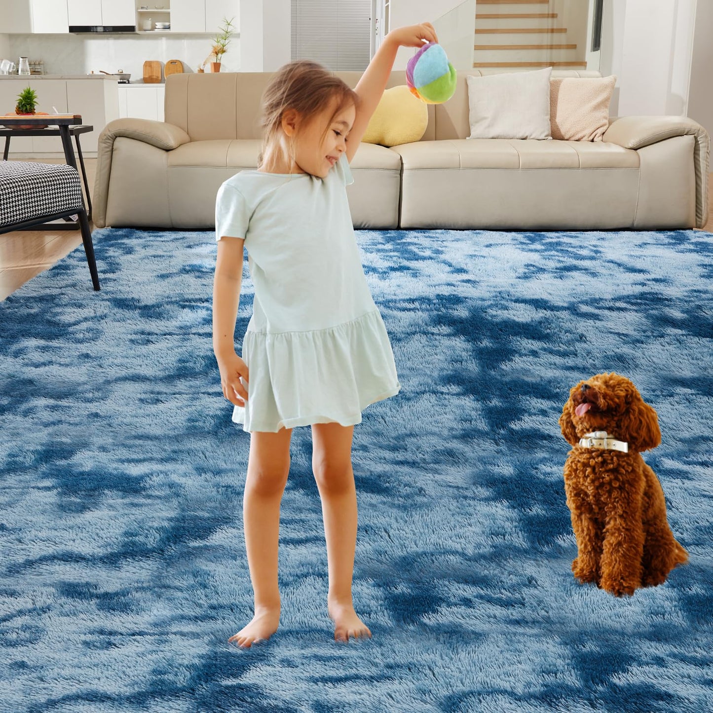 5x8 Grey Ultra-Soft Shag Rug