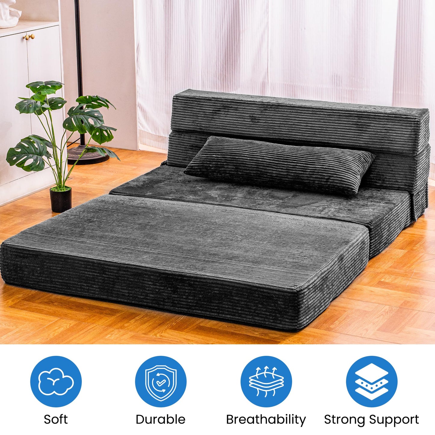 Folding Memory Foam Sofa Bed